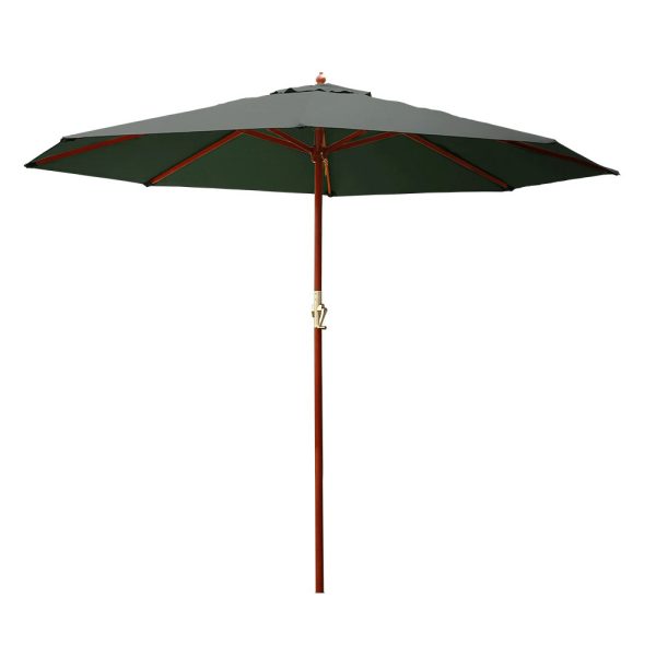 Outdoor Umbrella 3M Pole Cantilever Stand Garden Umbrellas Patio