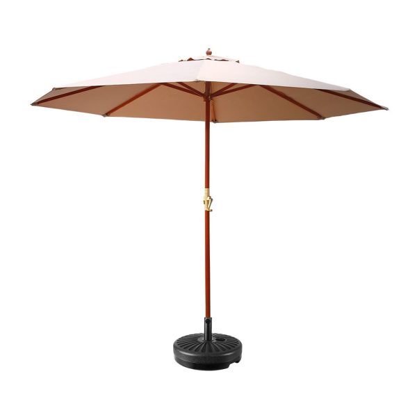 Outdoor Umbrella 3M Pole Cantilever Stand Garden Umbrellas Patio