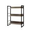 Bookshelf Display Shelves Metal Bookcase Wooden Book Shelf Wall Storage