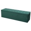 Storage Ottoman Blanket Box Linen Foot Stool Rest Chest Couch