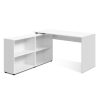 Office Computer Desk Corner Study Table Workstation Bookcase Storage