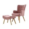 Armchair Lounge Chair Fabric Sofa Accent Chairs and Ottoman