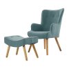 Armchair Lounge Chair Fabric Sofa Accent Chairs and Ottoman