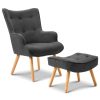 Armchair Lounge Chair Fabric Sofa Accent Chairs and Ottoman