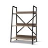 Bookshelf Metal Bookcase Bookshelves Oak Book Shelf Display Storage