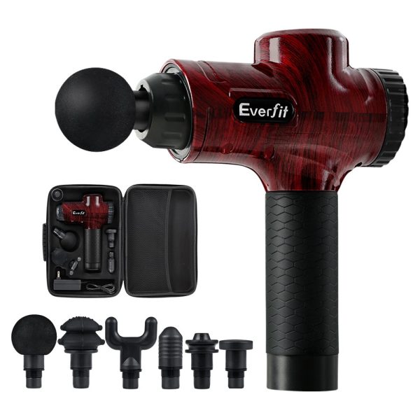 Massage Gun 6 Heads Massager Electric LCD Vibration Relief Percussion