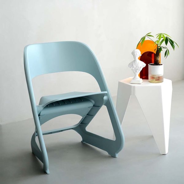 Set of 4 Dining Chairs Office Cafe Lounge Seat Stackable Plastic Leisure Chairs