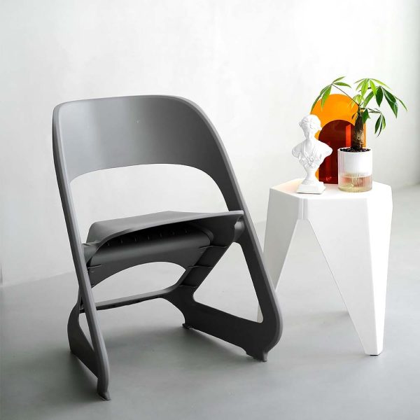 Set of 4 Dining Chairs Office Cafe Lounge Seat Stackable Plastic Leisure Chairs