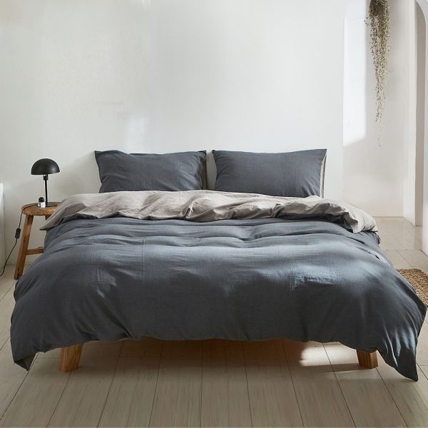 Cosy Club Washed Cotton Quilt Set