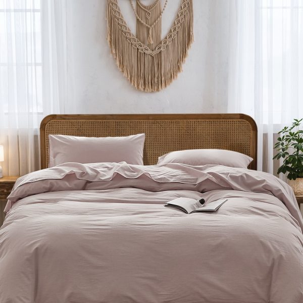 Cosy Club Washed Cotton Quilt Set