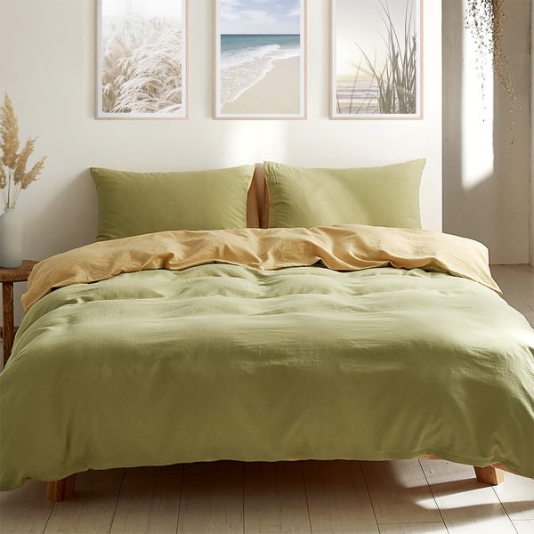 Cosy Club Washed Cotton Quilt Set