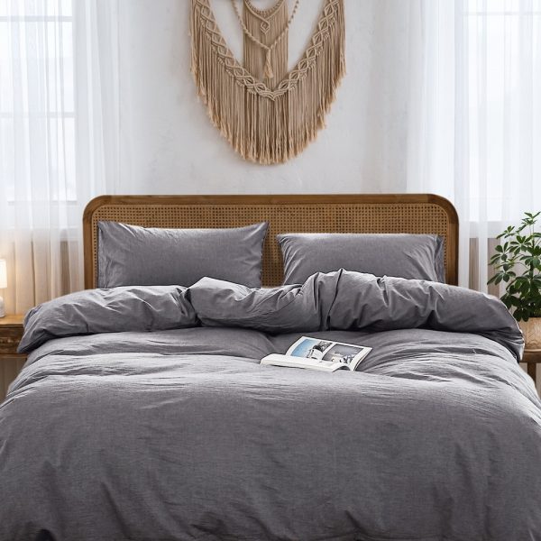 Cosy Club Washed Cotton Quilt Set