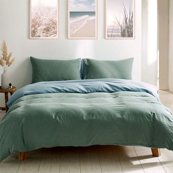 Cosy Club Washed Cotton Quilt Set