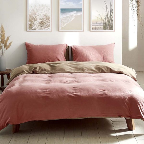 Cosy Club Washed Cotton Quilt Set