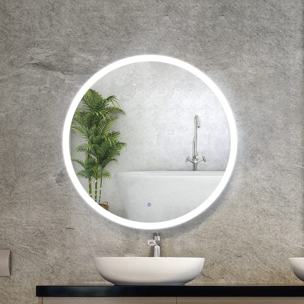 LED Wall Mirror With Light Bathroom Decor Round Mirrors Vintage
