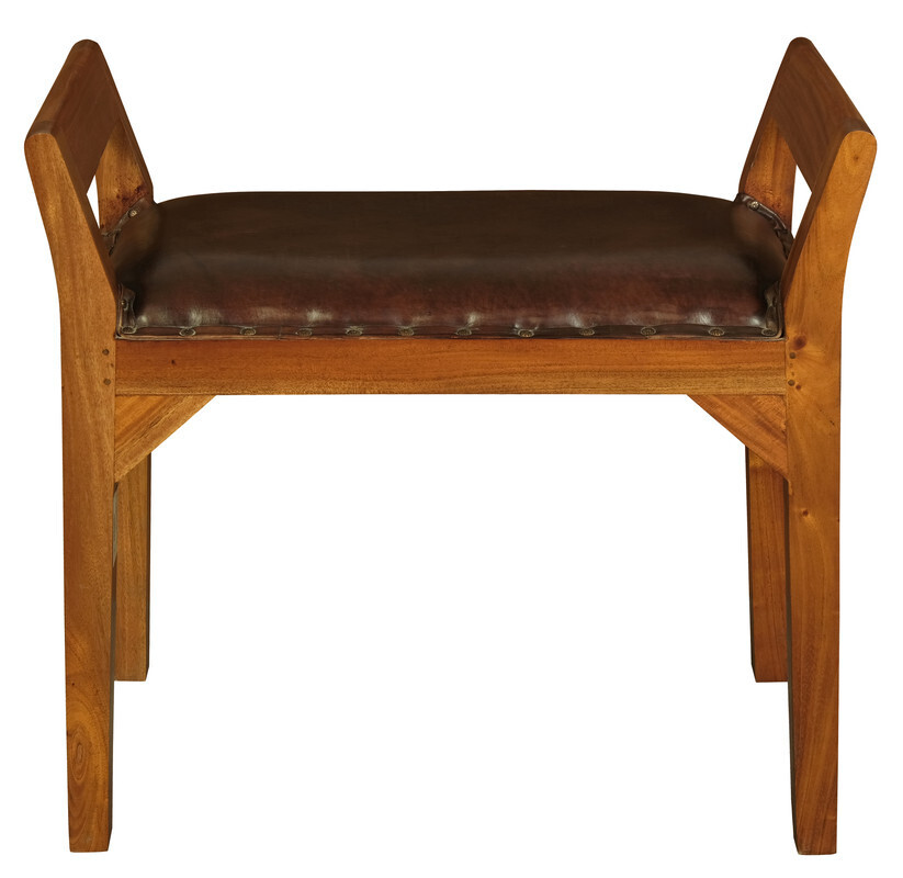 Leather Single Seater Stool