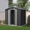 Garden Shed Outdoor Storage Sheds Workshop Metal Base Grey