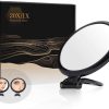 20X Magnifying Hand Mirror Two Sided Use for Makeup Application, Tweezing, and Blackhead/Blemish Removal
