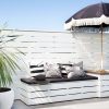 Cushion Cover-With Black Piping-Deck Stripe Black / Natural Base