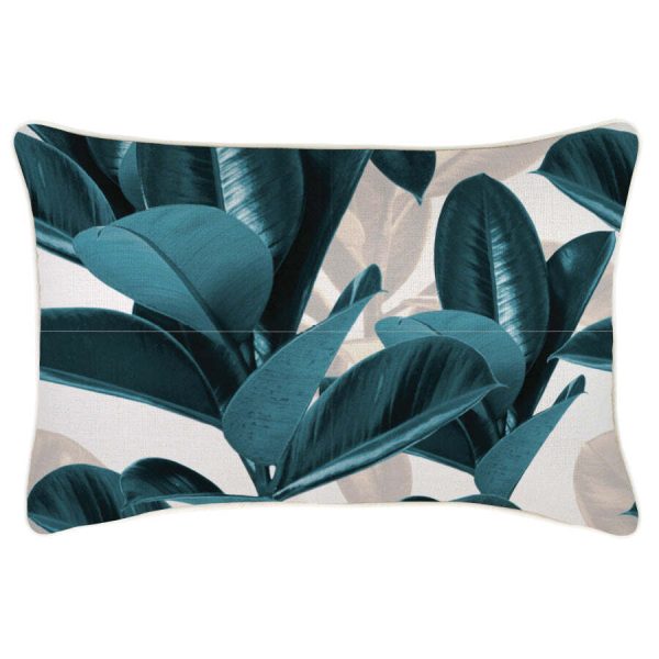 Cushion Cover-With Piping-Lux Teal