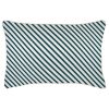 Cushion Cover-With Piping-Side Stripe Teal