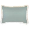 Cushion Cover-Coastal Fringe Natural-Seafoam