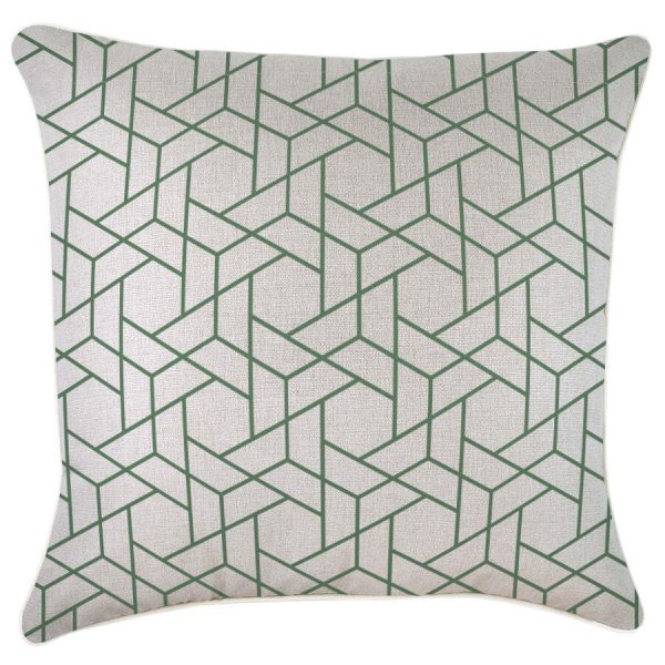 Cushion Cover-With Piping-Milan Green