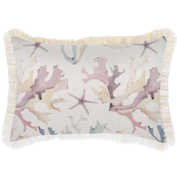 Cushion Cover-Coastal Fringe-Coral Coast