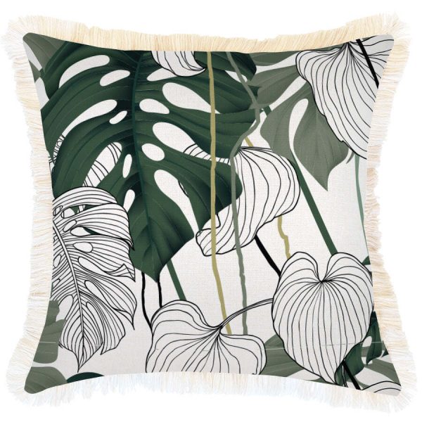 Cushion Cover-Coastal Fringe-Kona