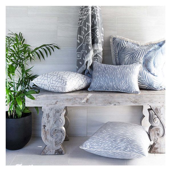 Cushion Cover-Coastal Fringe-Seminyak Blue