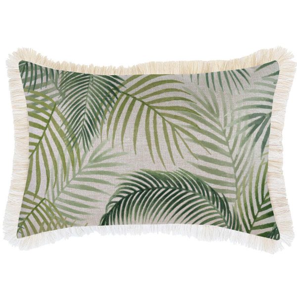 Cushion Cover-Coastal Fringe-Seminyak Green