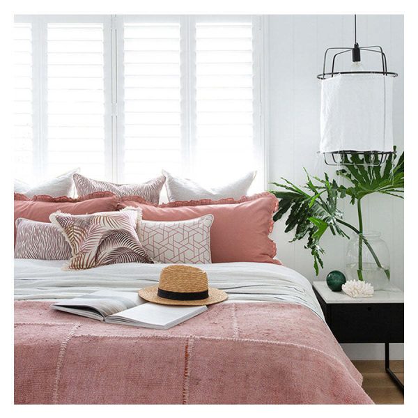 Cushion Cover-Coastal Fringe-Seminyak Rose