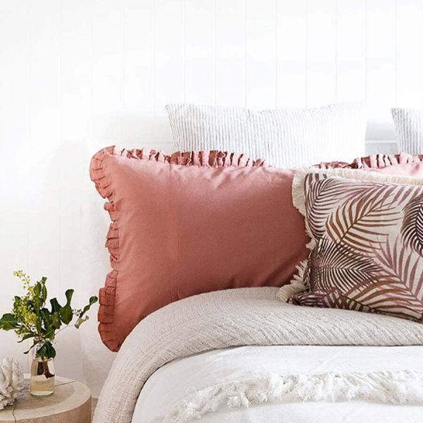 Cushion Cover-Coastal Fringe-Seminyak Rose