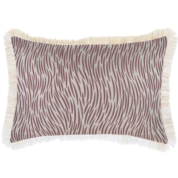 Cushion Cover-Coastal Fringe-Wild Rose