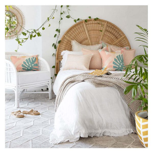 Cushion Cover-With Piping-Paint Stripes Blush