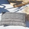 Cushion Cover-With Black Piping-Paint Stripes