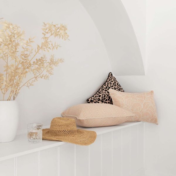 Cushion Cover-With Piping-Zig Zag Blush