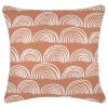 Cushion Cover-With Piping-Rainbows-Clay