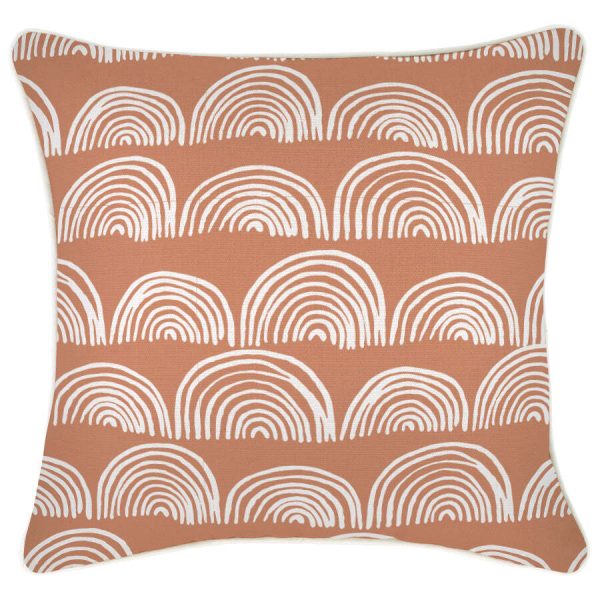 Cushion Cover-With Piping-Rainbows-Clay