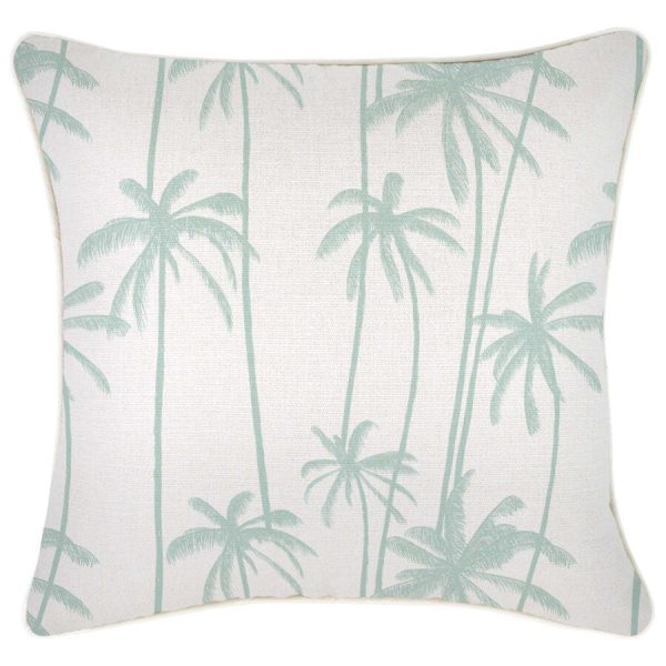 Cushion Cover-With Piping-Tall-Palms-Mint
