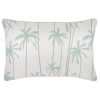 Cushion Cover-With Piping-Tall-Palms-Mint