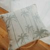Cushion Cover-With Piping-Tall-Palms-Smoke