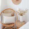 Cushion Cover-With Piping-Hampton Stripe Beige