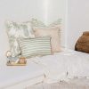 Cushion Cover-With Piping-Hampton Stripe Sage