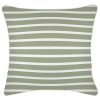 Cushion Cover-With Piping-Hampton Stripe Sage