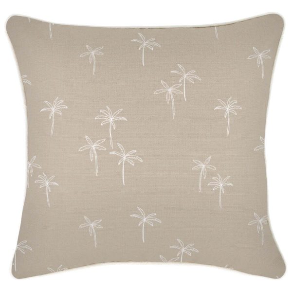 Cushion Cover-With Piping-Palm Cove Beige