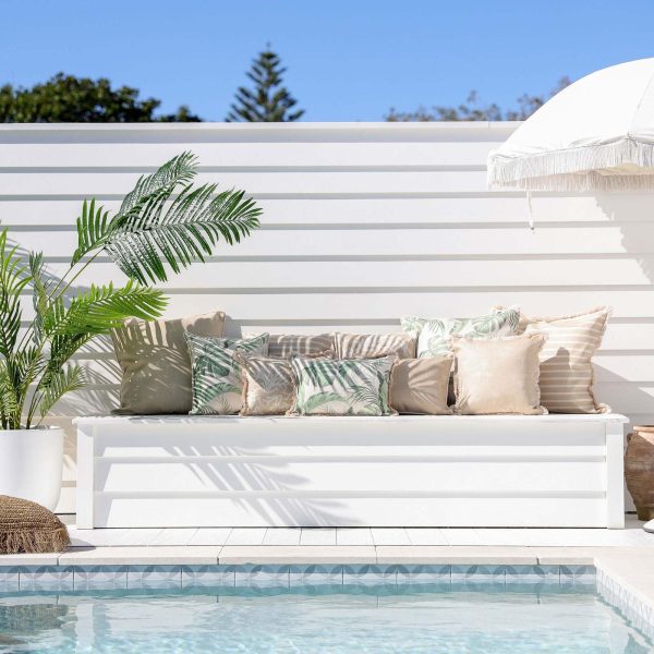 Cushion Cover-With Piping-Palm Cove Beige