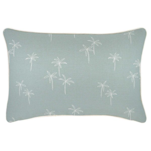 Cushion Cover-With Piping-Palm Cove Seafoam