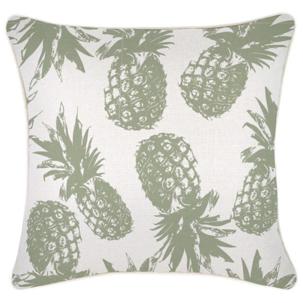 Cushion Cover-With Piping-Pineapples Sage