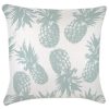 Cushion Cover-With Piping-Pineapples Seafoam